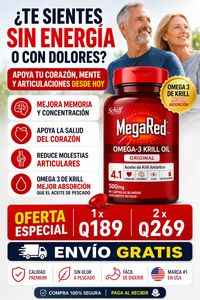 MegaRed® Omega-3 + Krill ORIGINAL: Cuida tu corazón, mente y articulaciones ¡Empieza hoy!